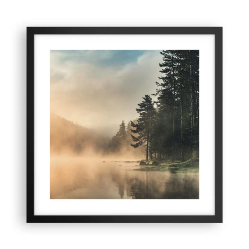 Poster în ramă neagră - Nașterea unei zile - 40x40 cm