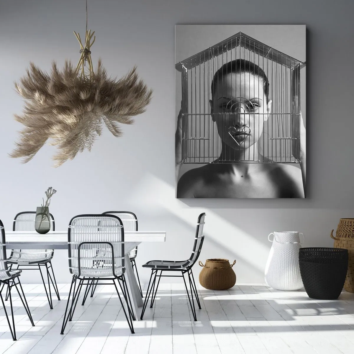 Tablou pe pânză - Un portret oarecum suprarealist - 50x70 cm