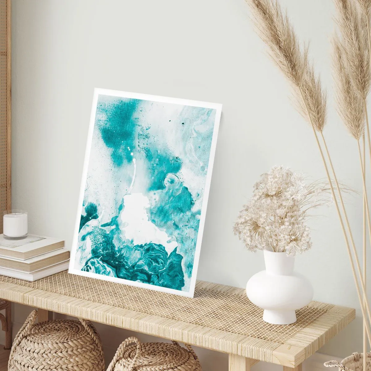 Poster - Câmpii inundabile de albastru - 40x50 cm