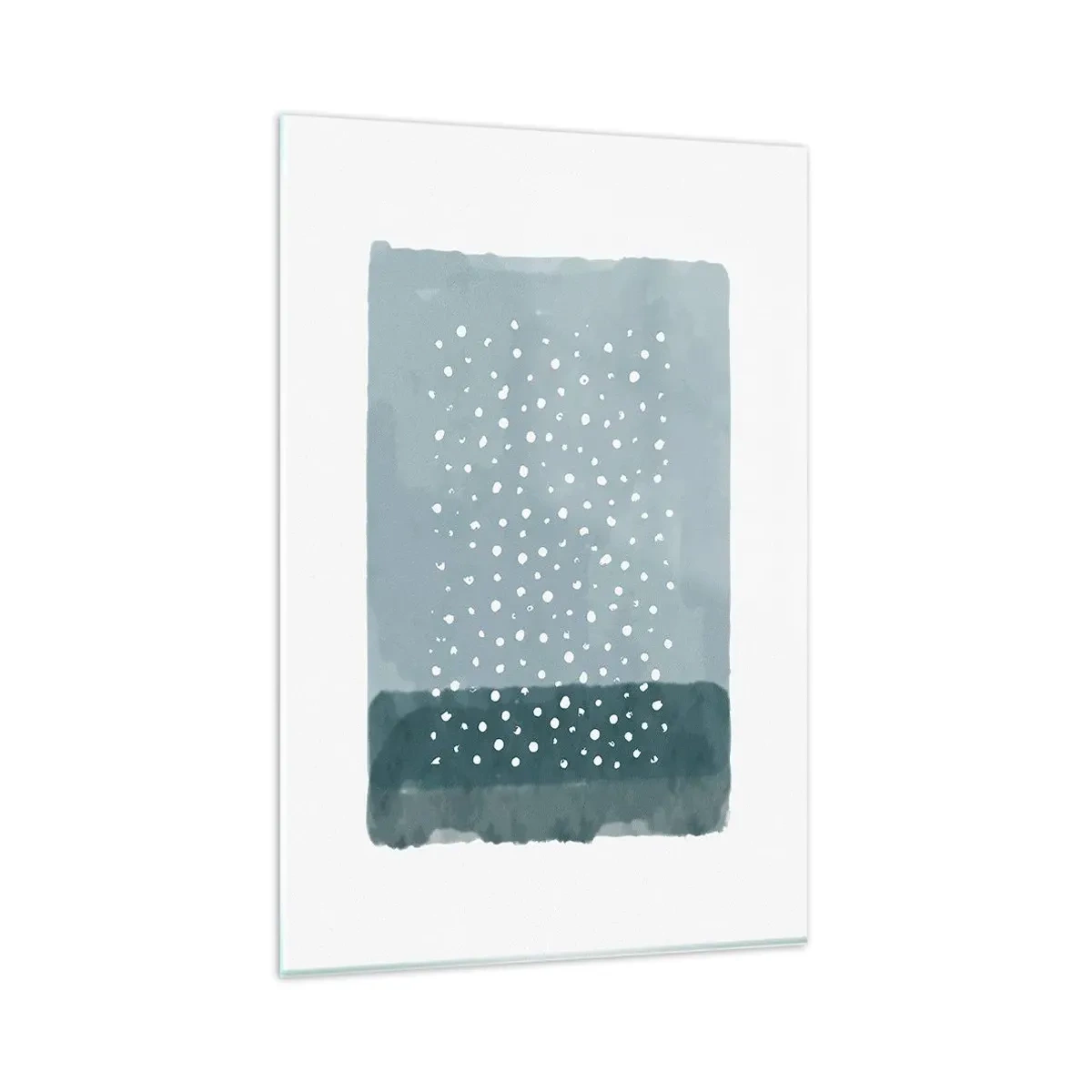 Tablou pe sticlă - Crescute pe albastru - 80x120 cm