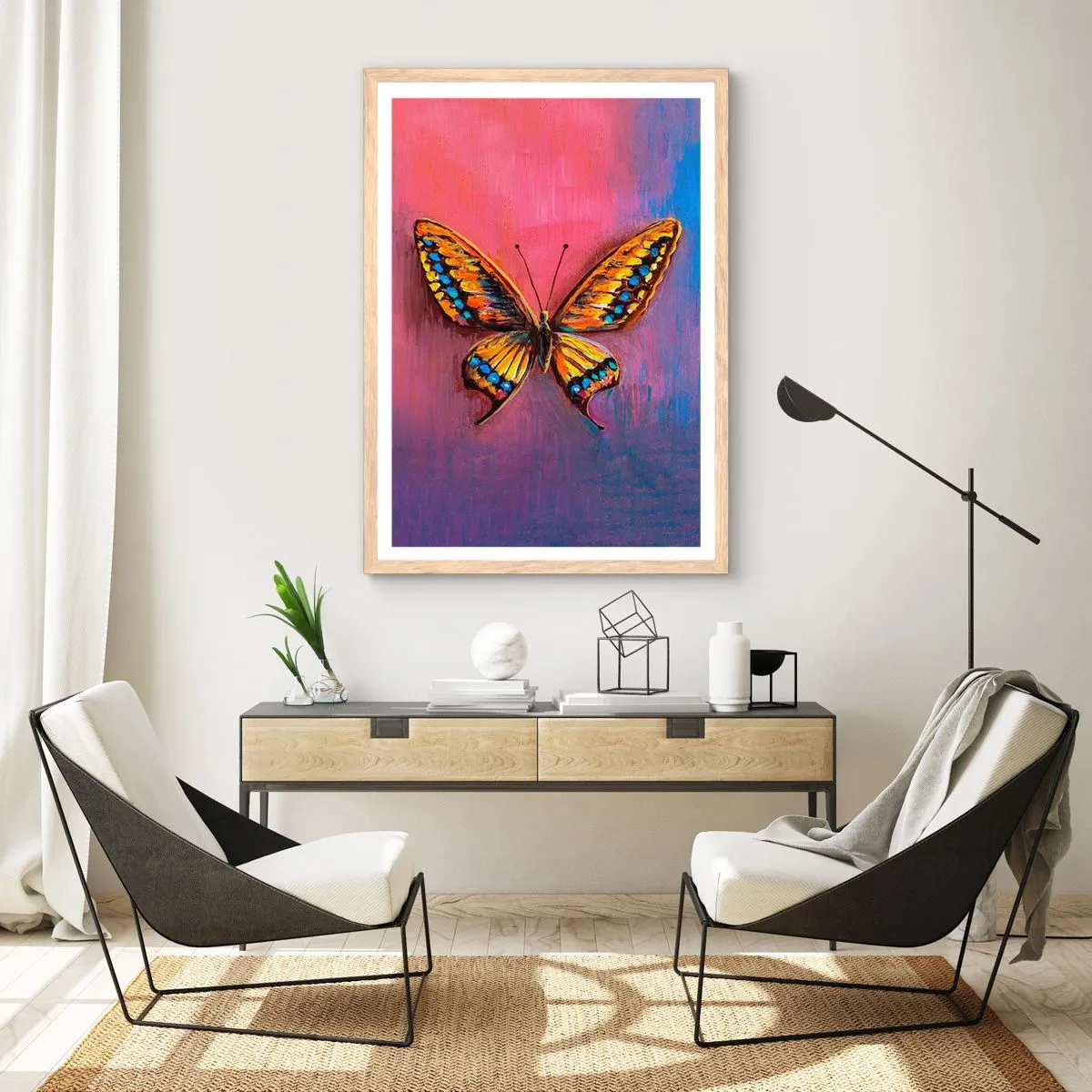 Poster în ramă de stejar deschis - O bijuterie a naturii - 70x100 cm