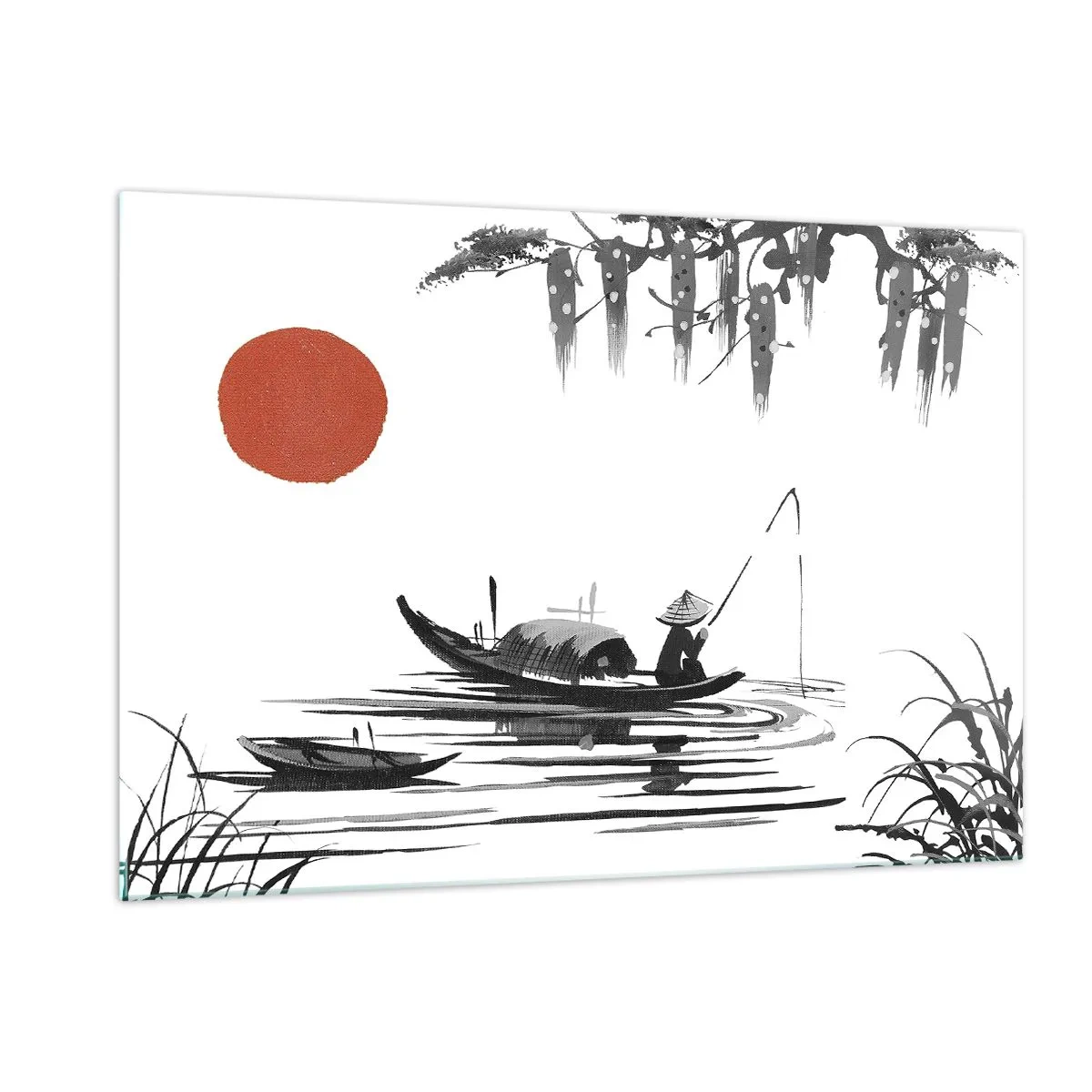 Tablou pe sticlă - O după-amiază asiatică - 120x80 cm