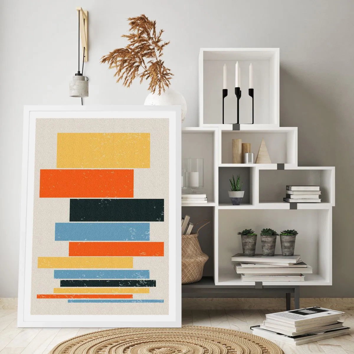 Poster în ramă albă - Înregistrare muzicală - 30x40 cm