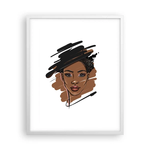 Poster în ramă albă - Dulce ca ciocolata - 40x50 cm