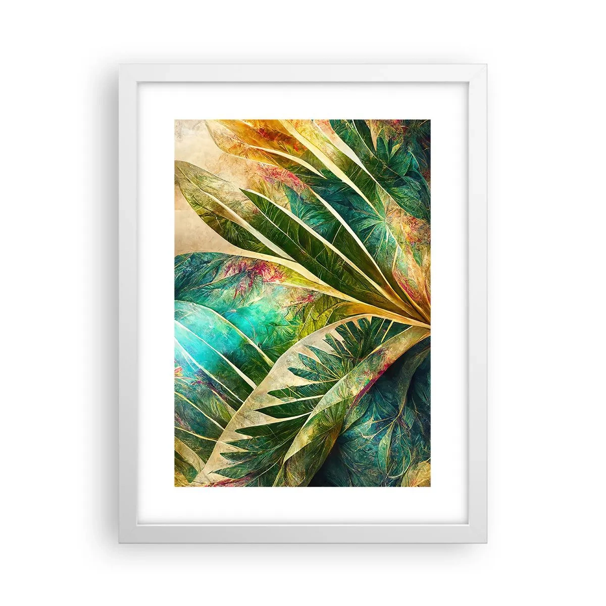 Poster în ramă albă - Culorile tropicelor - 30x40 cm