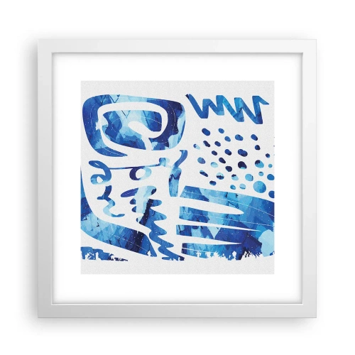 Poster în ramă albă - Înapoi la rădăcini - 30x30 cm