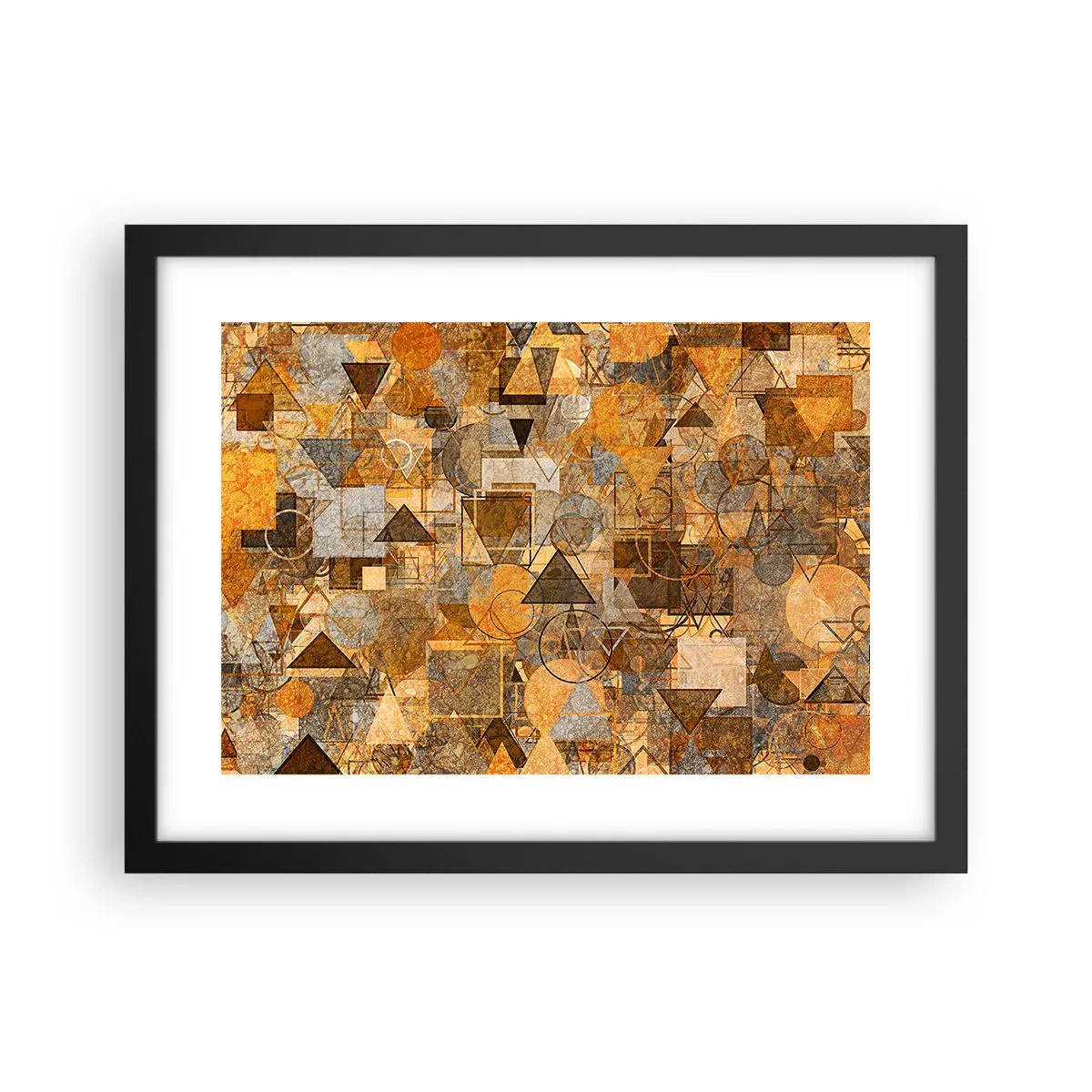 Poster în ramă neagră - Lumea băgată în formă - 40x30 cm