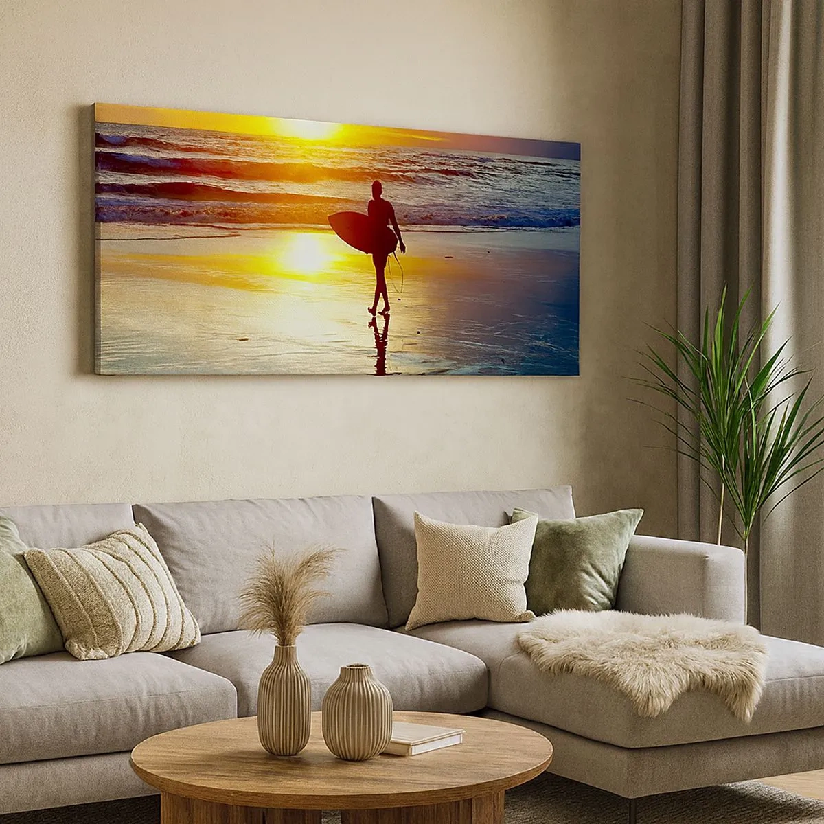 Tablou pe pânză - Întoarcerea războinicului - 100x40 cm