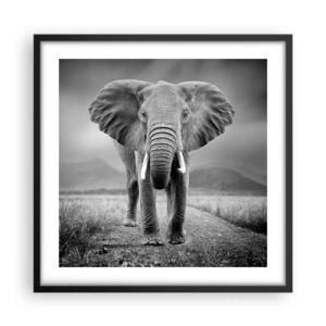 Poster în ramă neagră - Gazda te salută - 50x50 cm