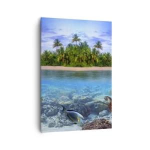 Tablou pe pânză - Insula paradisiacă vă invită - 70x100 cm