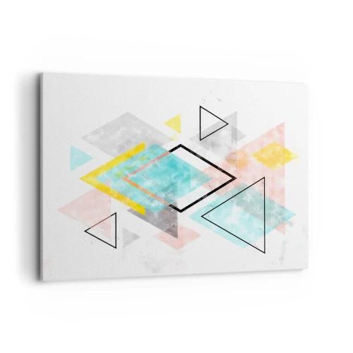 Tablou pe pânză - Joc geometric - 100x70 cm