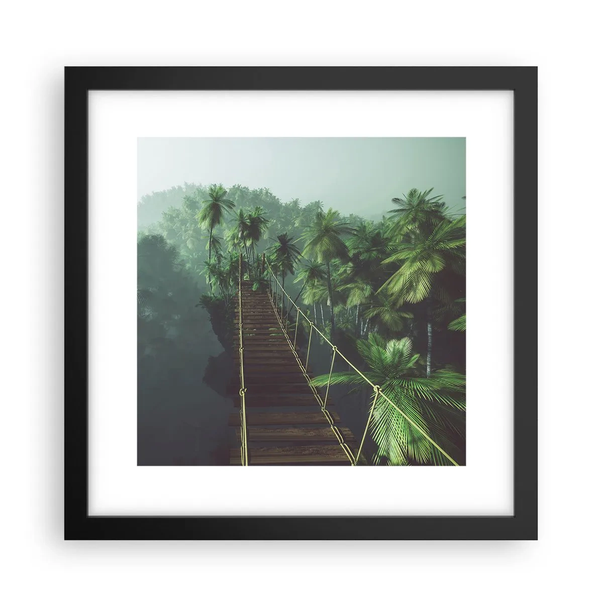 Poster în ramă neagră - Deasupra cazanului verde - 30x30 cm