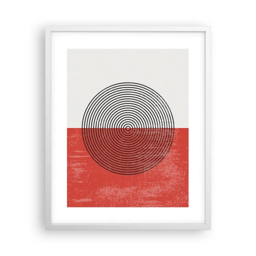 Poster în ramă albă - Direct la subiect - 40x50 cm