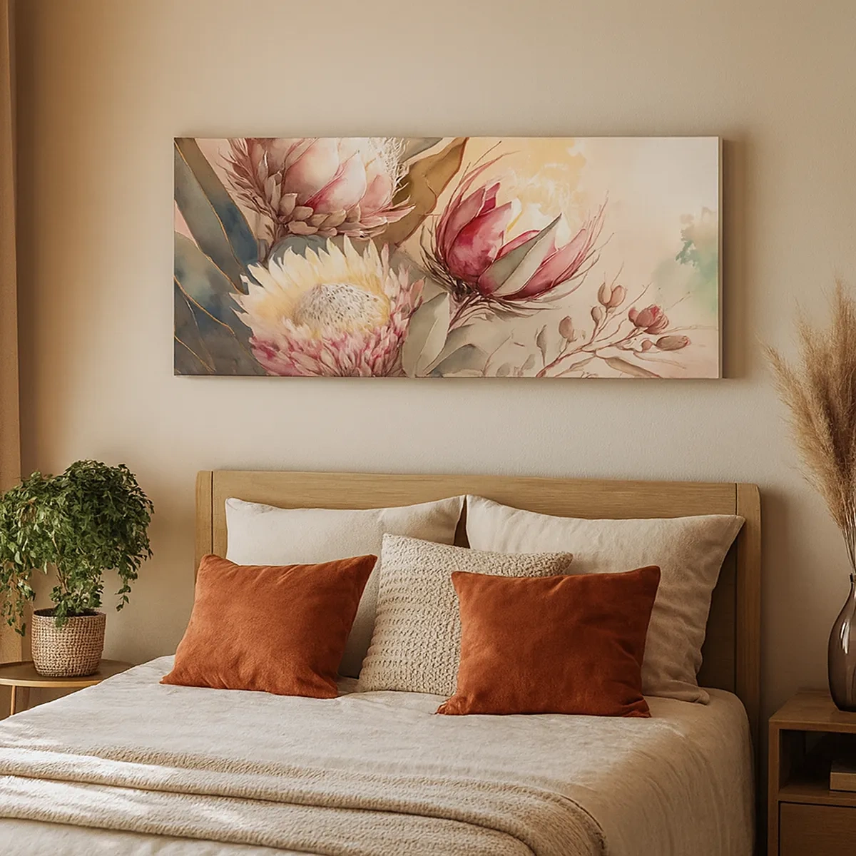 Tablou pe pânză - Profil și en face - 30x30 cm