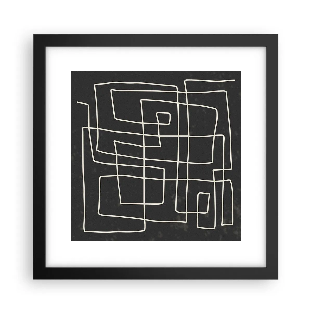 Poster în ramă neagră - Nu atât de simplu - 30x30 cm