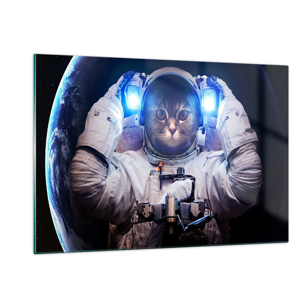 Tablou pe sticlă - Houston, aveți o problemă - 120x80 cm