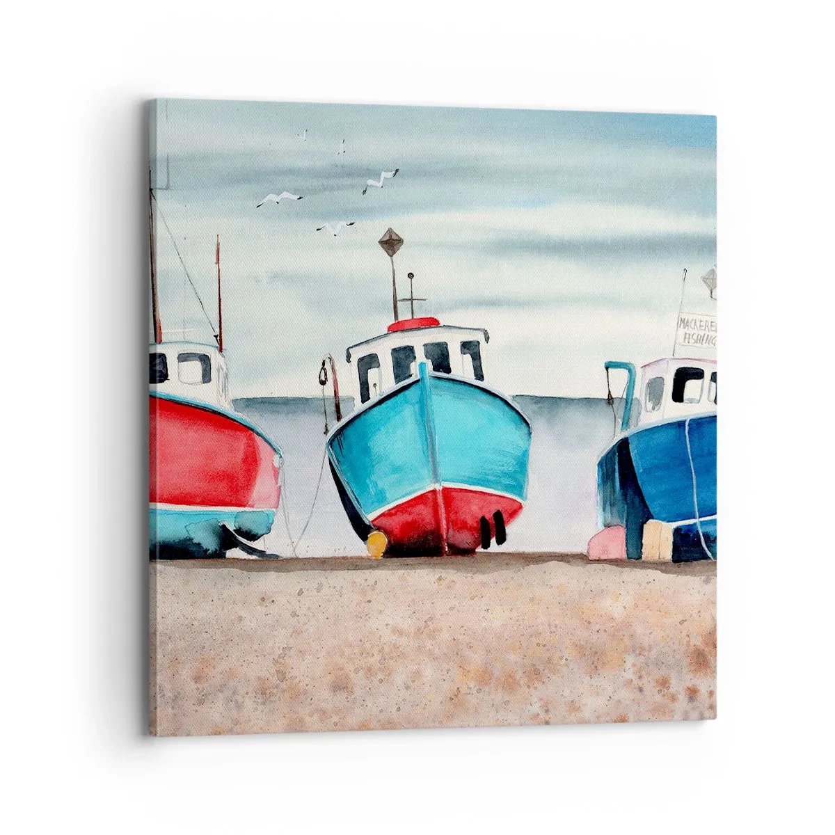 Tablou pe pânză - Gata pentru pescuit - 70x70 cm