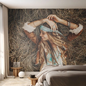Tapet Premium Sand - În drum spre vara iubirii - Boho, Femeie, Bijuterii - 100x70 cm
