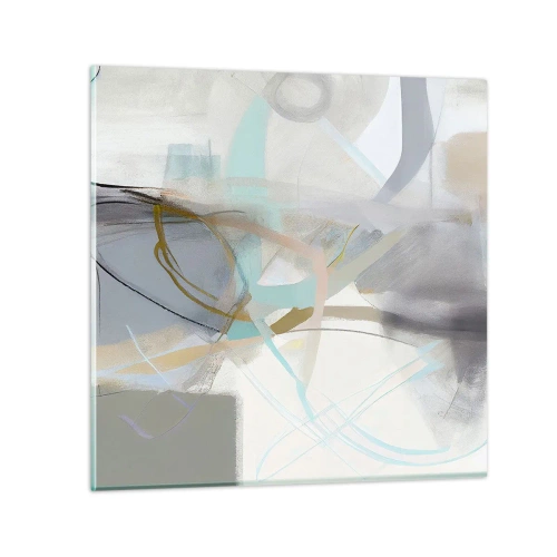 Tablou pe sticlă - Abstracție cețoasă - 40x40 cm