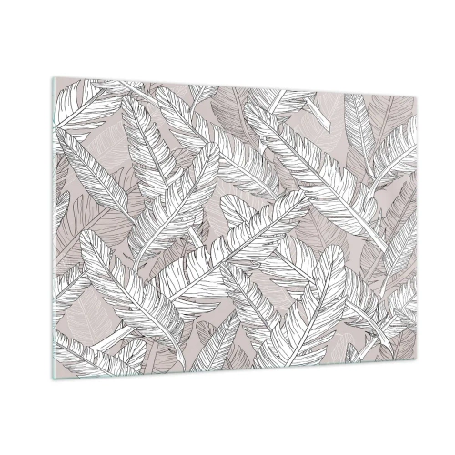 Tablou pe sticlă - Vijelie cu pene - 100x70 cm