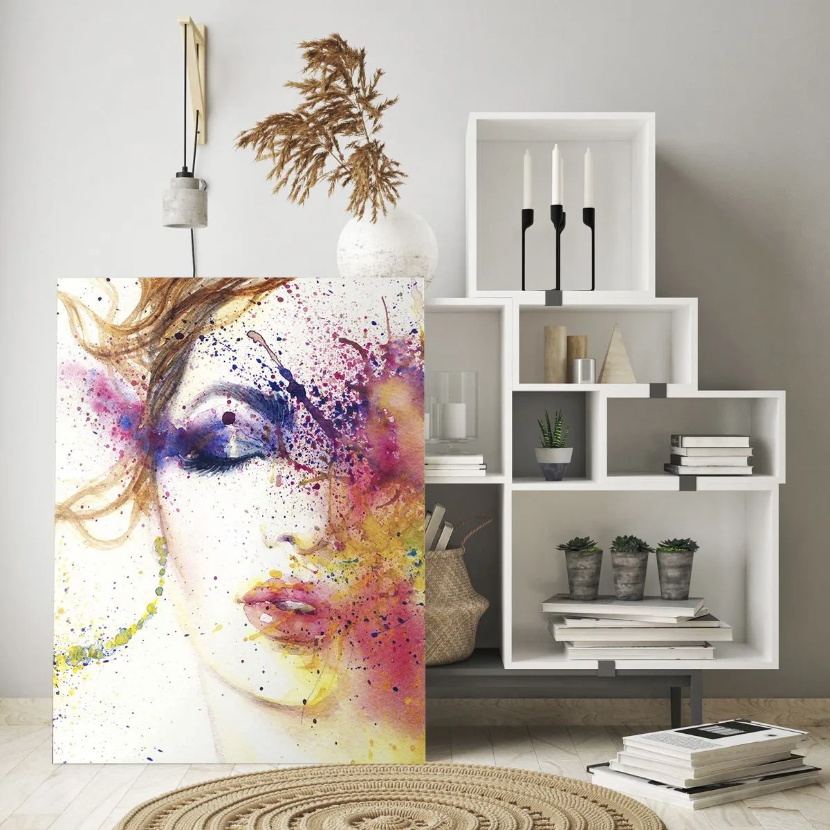 Tablou pe sticlă - Amețeala curcubeului - 50x70 cm