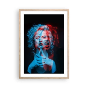 Poster în ramă de stejar deschis - Alter ego - 50x70 cm