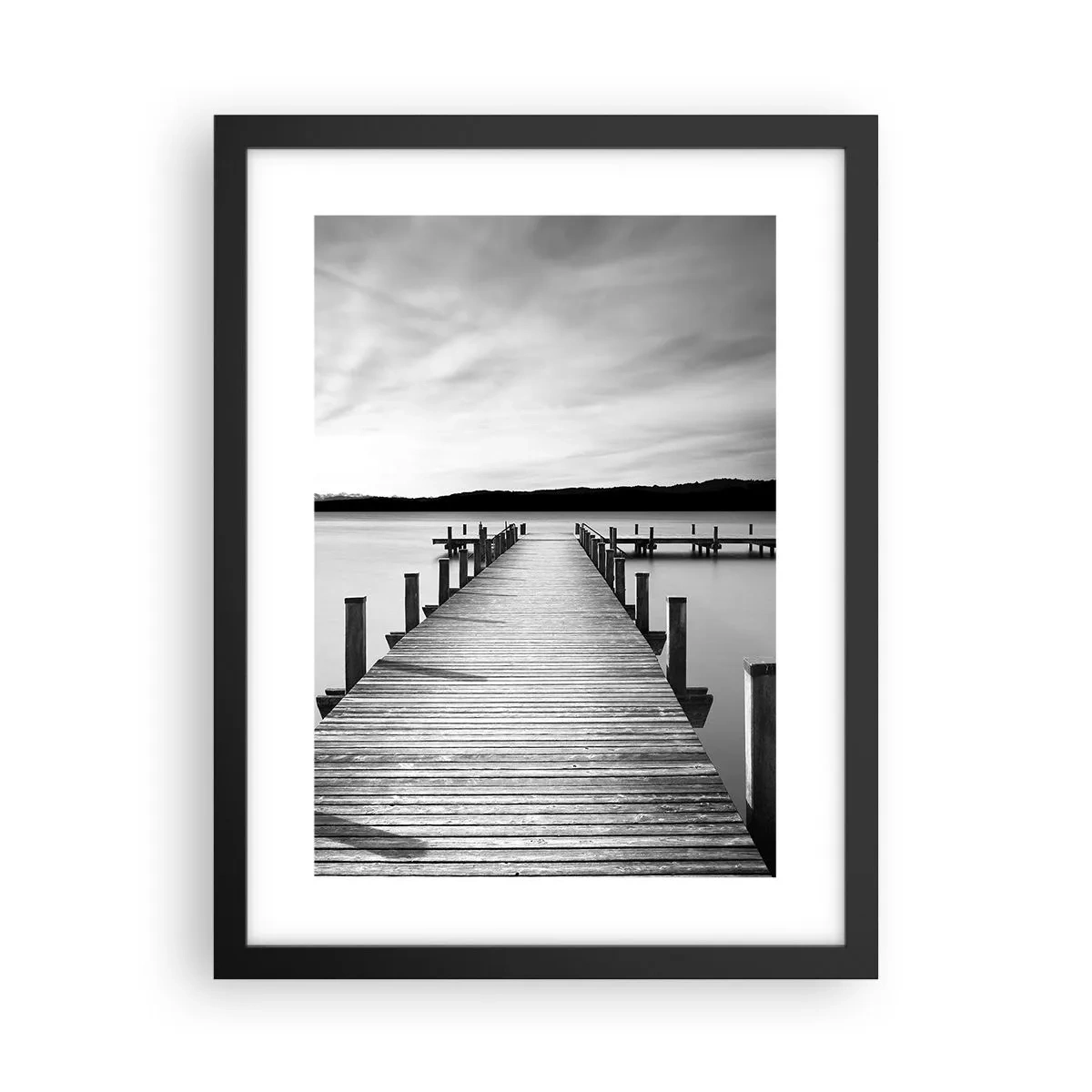 Poster în ramă neagră - La adăpostul apei - pace - 30x40 cm