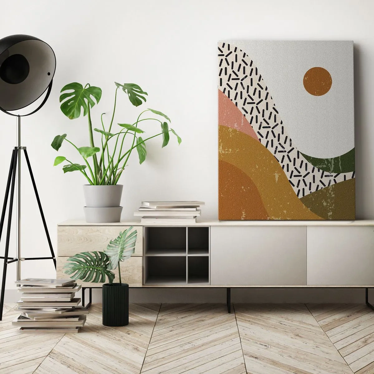 Tablou pe pânză - Abstracție solară - 50x70 cm
