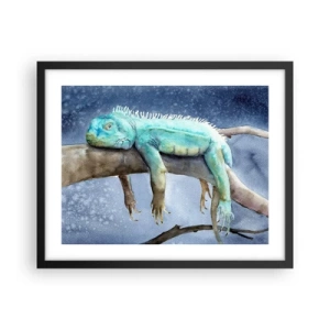 Poster în ramă neagră - Este bine! - 50x40 cm