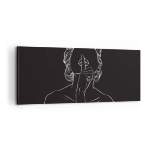 Tablou pe pânză - Frumusețea înflorește în tăcere - 100x40 cm