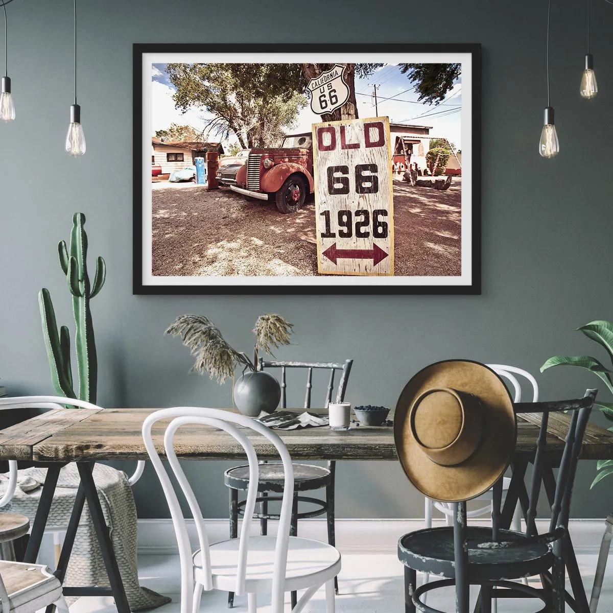 Poster în ramă neagră - O legendă provincială americană - 70x50 cm