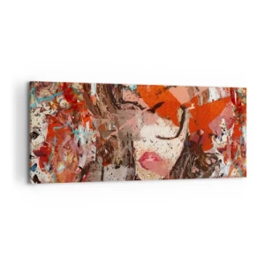 Tablou pe pânză - Chiar nu știe nimeni cum ești tu - 100x40 cm