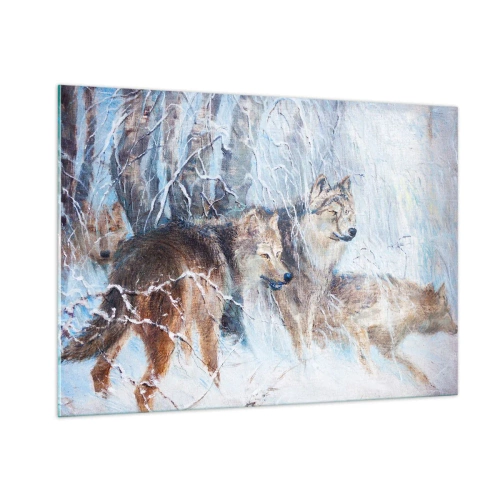 Tablou pe sticlă - Atenție! Vine... - 100x70 cm
