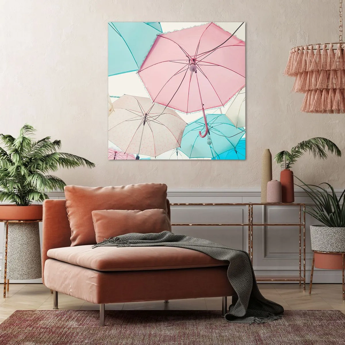 Tablou pe pânză - Uneori soare, alteori ploaie - 60x60 cm