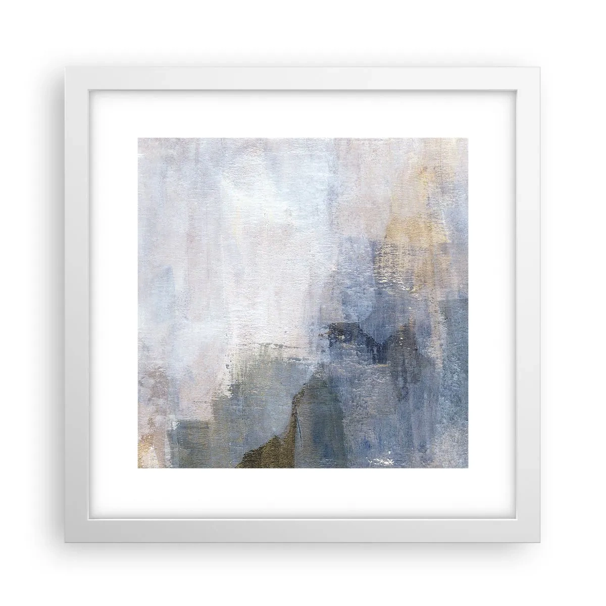 Poster în ramă albă - Tonuri  și acorduri de culoare - 30x30 cm