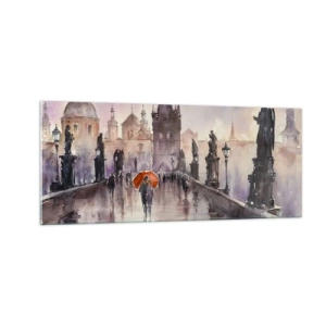 Tablou pe sticlă - Oamenii nu se schimbă - 100x40 cm