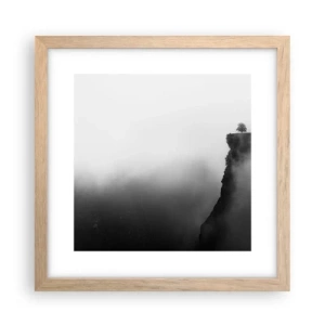 Poster în ramă de stejar deschis - La capătul lumii - 30x30 cm