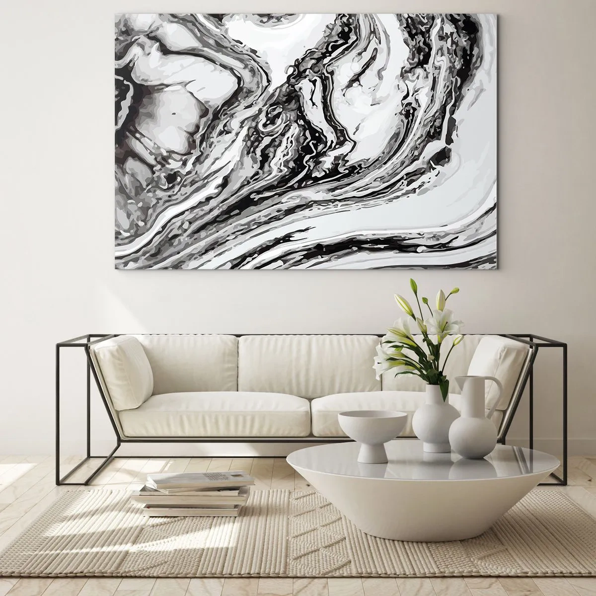 Tablou pe sticlă - La început a fost haos - 120x80 cm