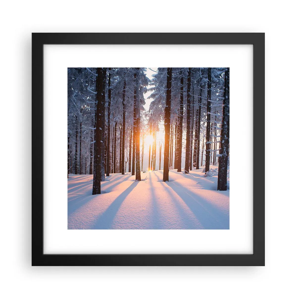 Poster în ramă neagră - În mod clar în alb și negru - 30x30 cm