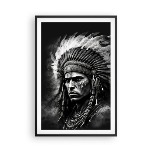 Poster în ramă neagră - Conducător și luptător - 61x91 cm