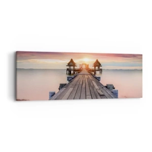 Tablou pe pânză - Vestul la est - 90x30 cm