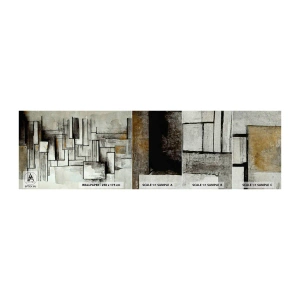 Mostră tapet Premium Canvas - Puterea simplității - Bucată, În vârstă, liniuțe - 100x30 cm