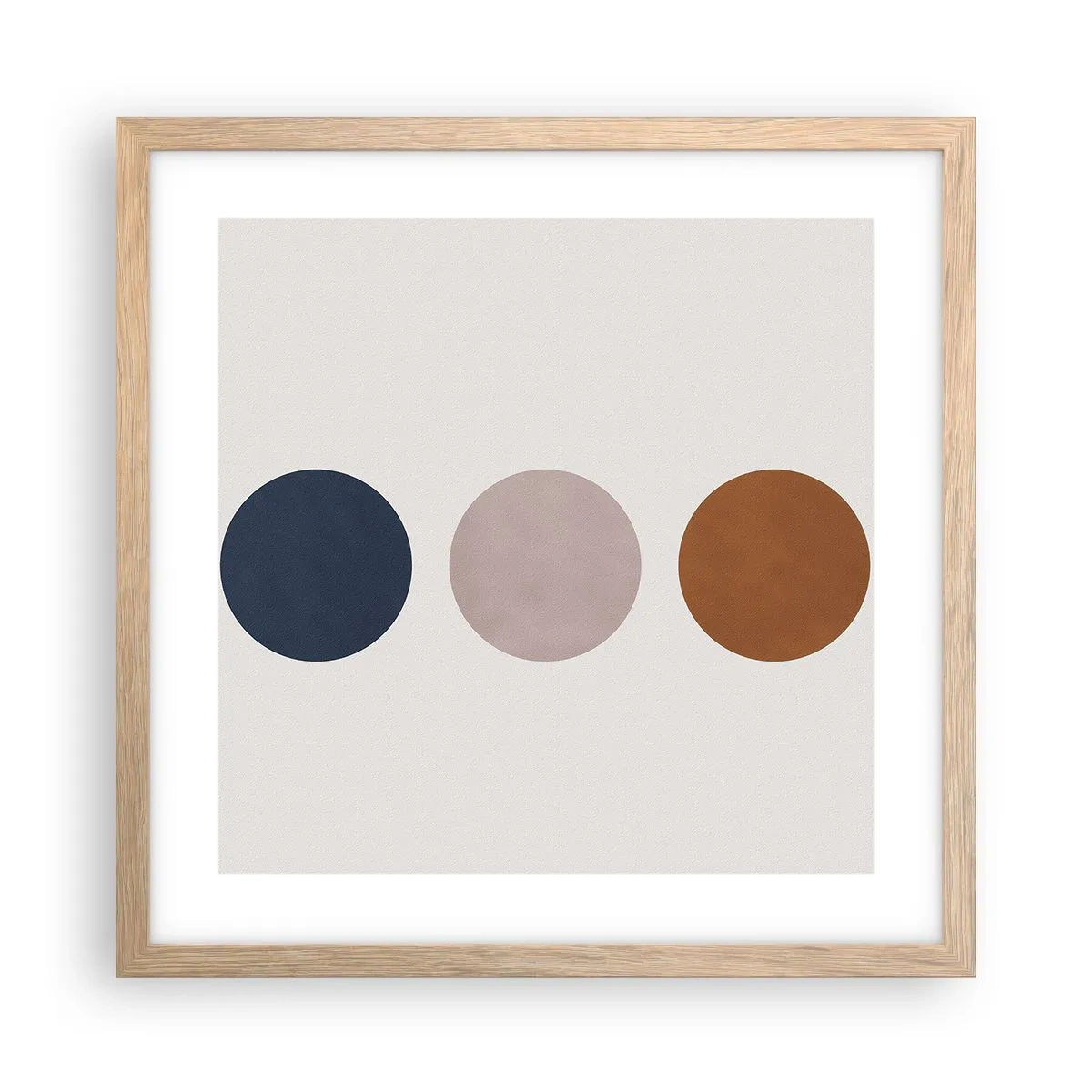Poster în ramă de stejar deschis - Simbol de excelență - 40x40 cm