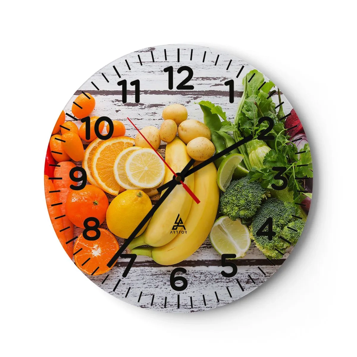 Ceas de perete - Ceas pe sticlă - Nu este de ajuns? - 40x40 cm