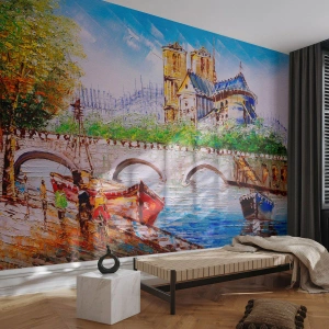 Tapet Standard Eco - Timpul lor nu trece niciodată - Oraș, Paris, Arhitectură - 200x140 cm