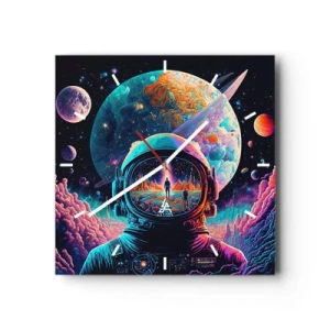 Ceas de perete - Ceas pe sticlă - Visul nevisat al filozofiilor - 30x30 cm