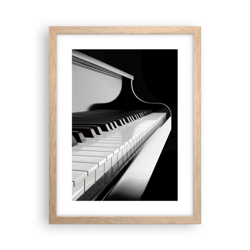 Poster în ramă de stejar deschis - Armonia formelor și a culorilor - 30x40 cm