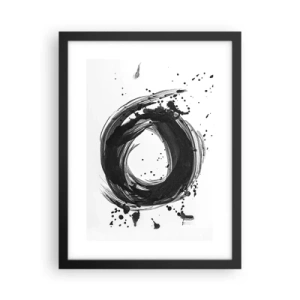 Poster în ramă neagră - Vortexul creației - 30x40 cm