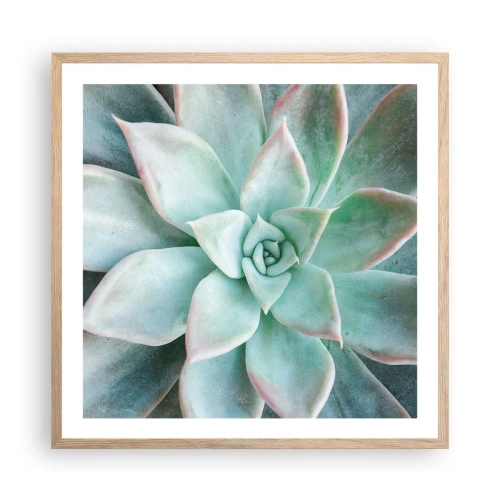 Poster în ramă de stejar deschis - Inima deșertului - 60x60 cm