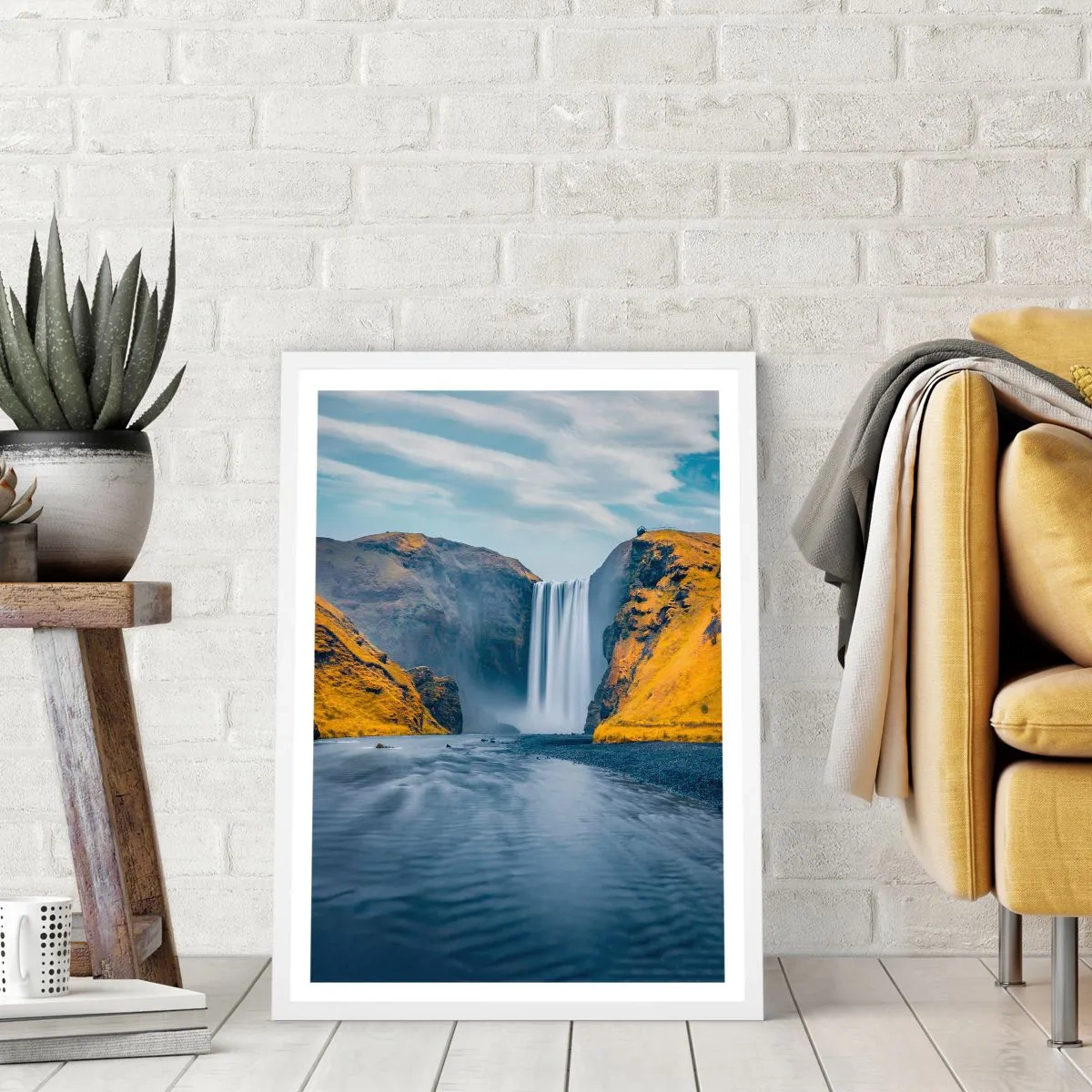 Poster în ramă albă - Durată eternă, mișcare eternă - 61x91 cm